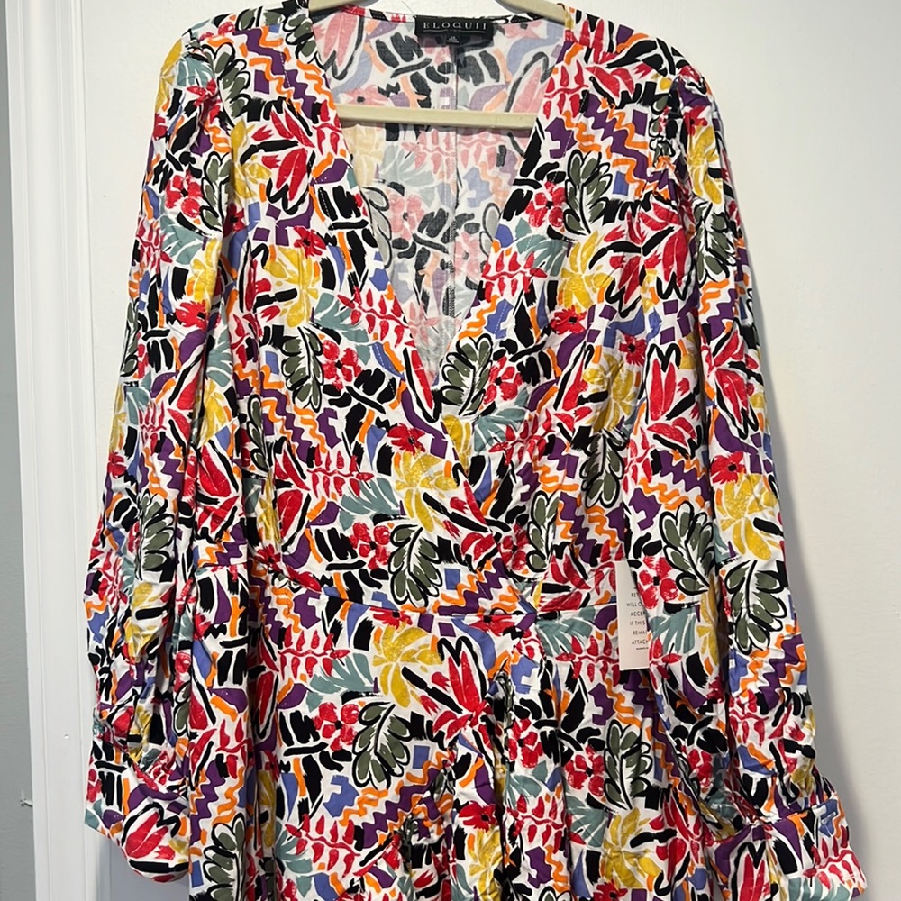 Brand new Eloquii floral dress